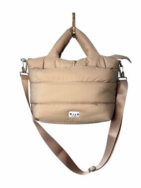 WILO the label mini puffer tote beige